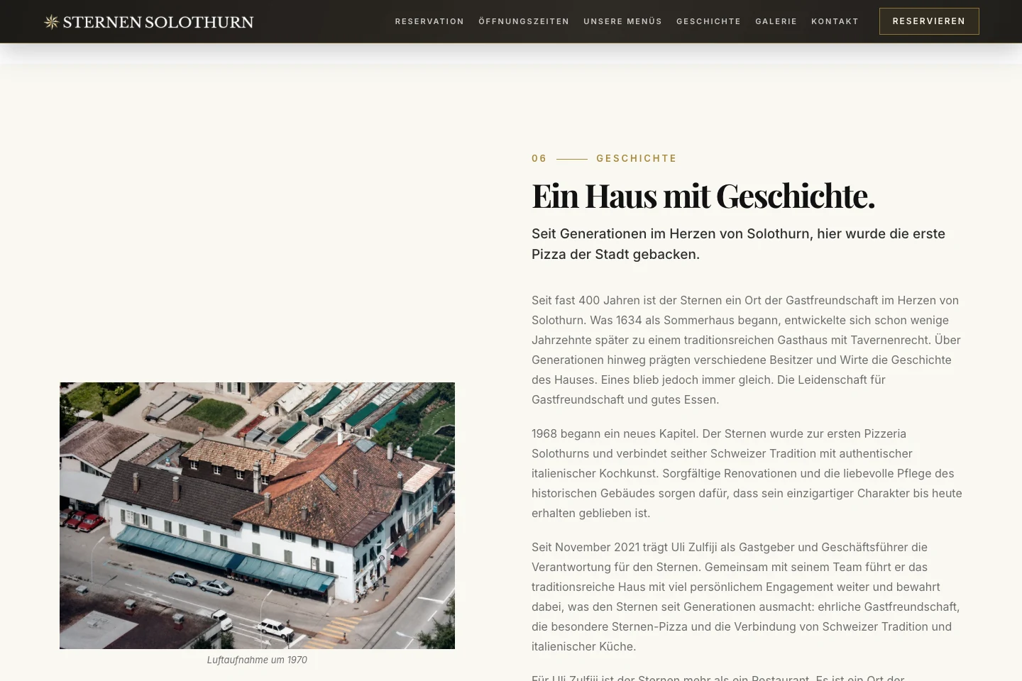 Geschichte – Hausgeschichte und historische Einblicke in den Sternen.